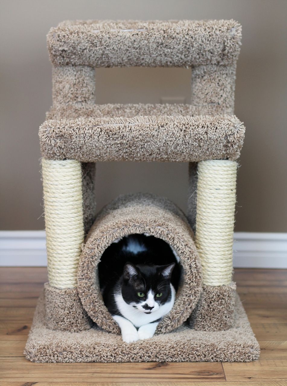 Space Saving Wooden Cat Condo
