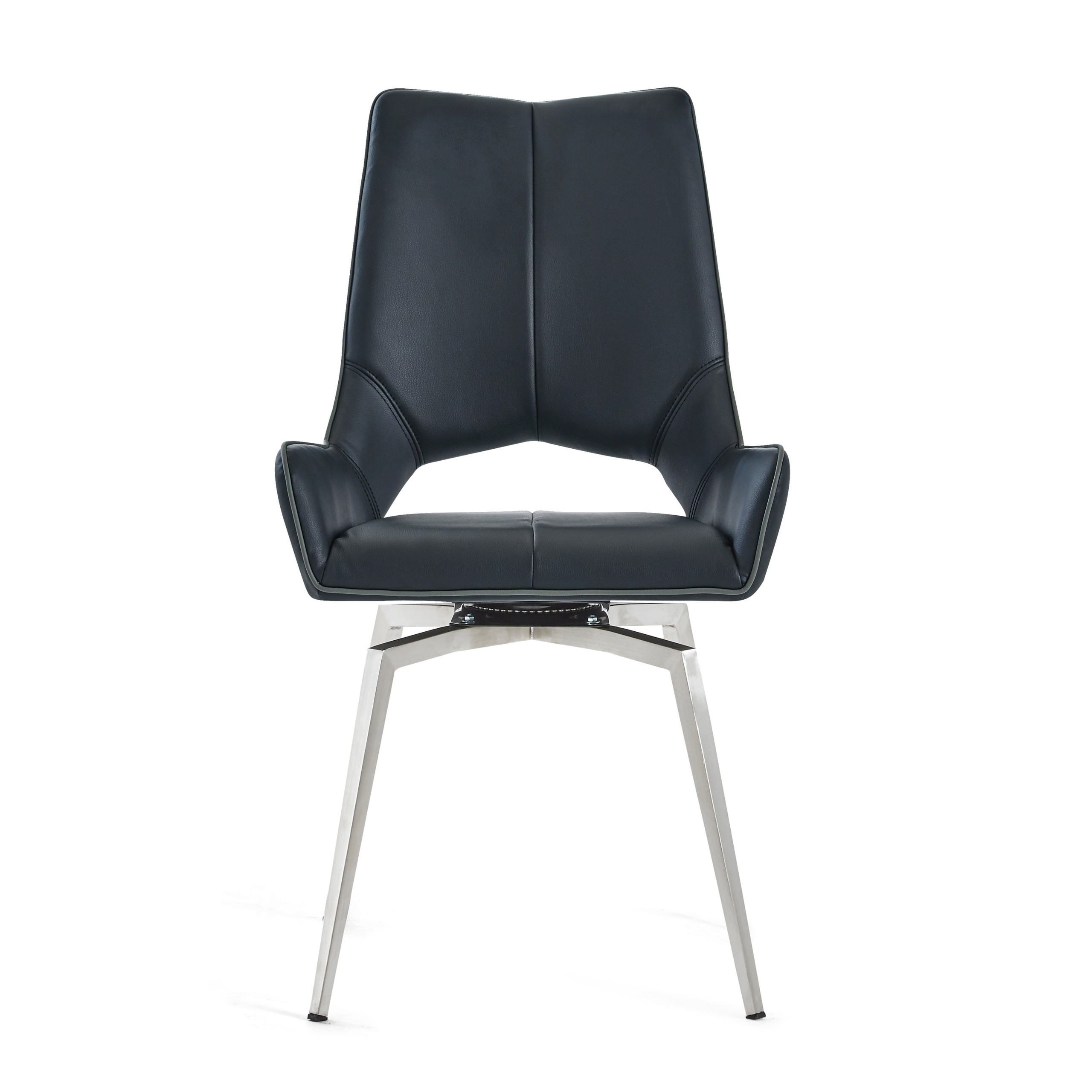 Swivel Faux Leather Dining Chair