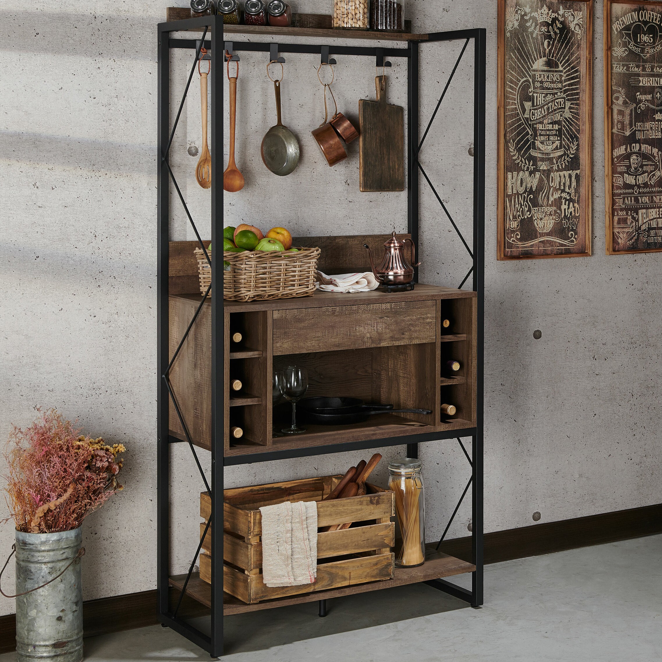 Waloo Iron Baker's Rack