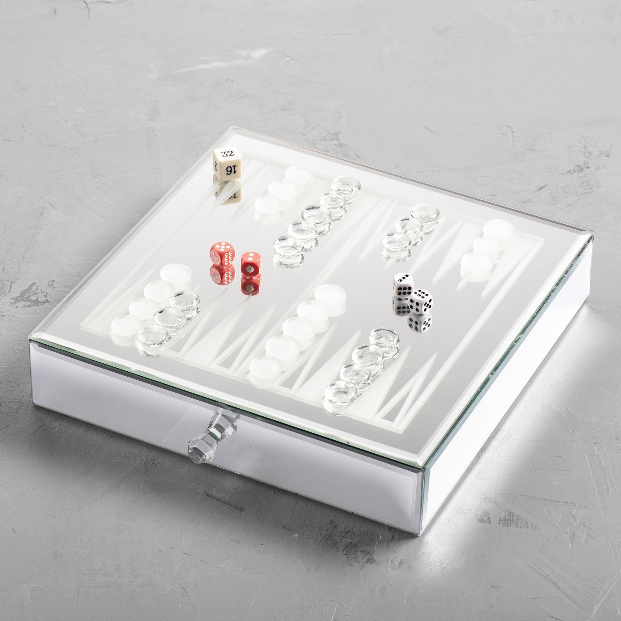 White Backgammon Board Game
