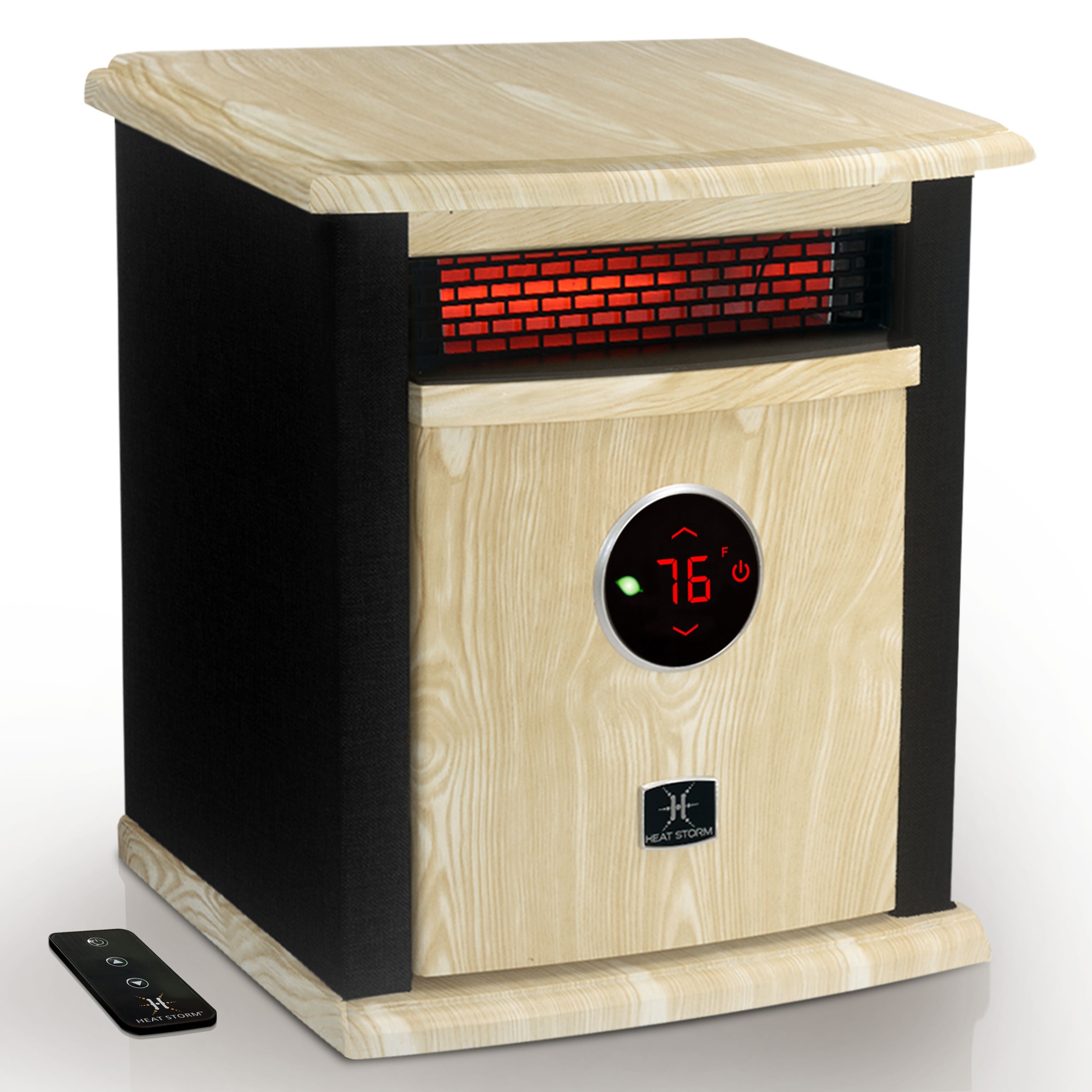 1,500 Watt Electric Infrared Cabinet Heater with Digital Thermostat