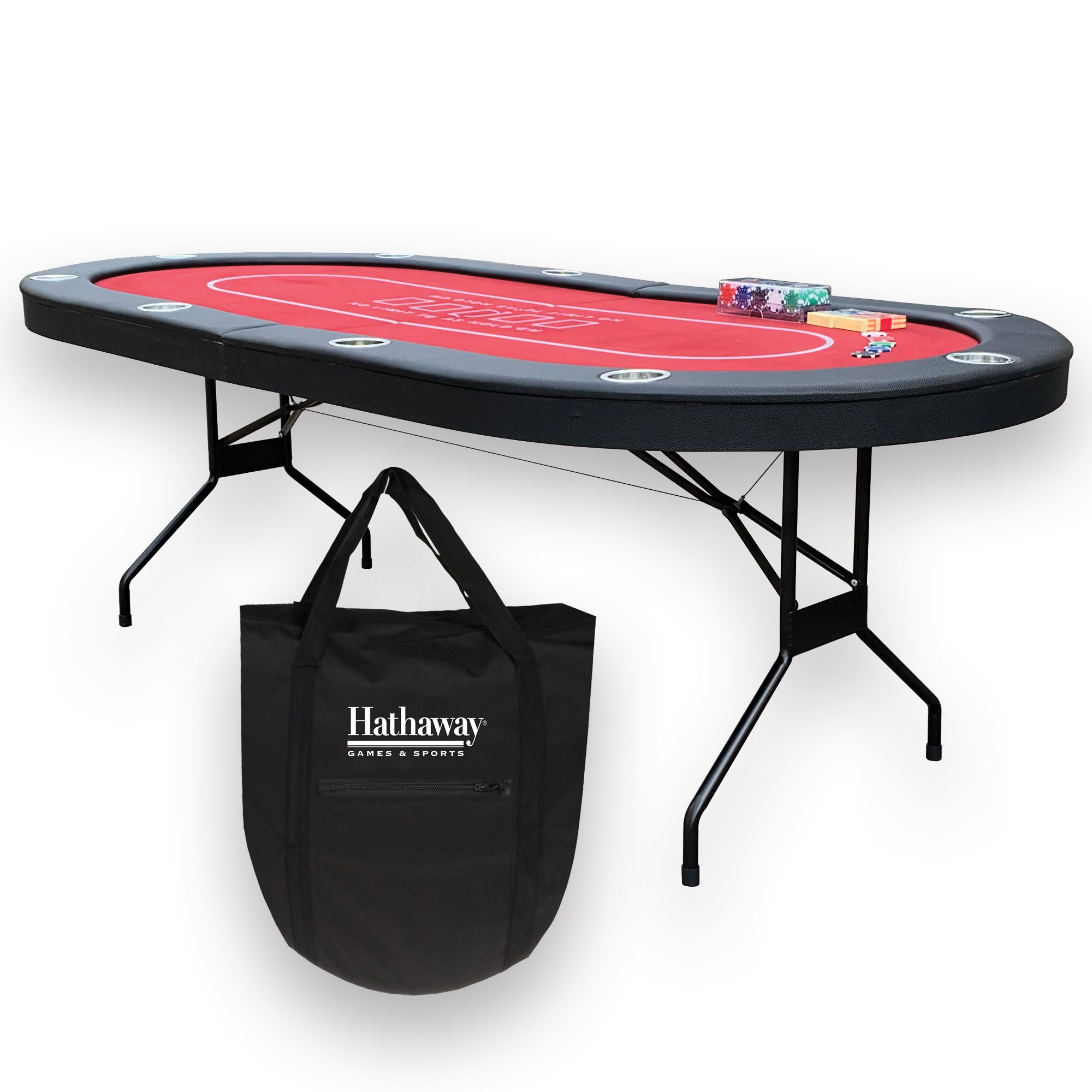 84" Fourth Street Texas Hold'em Poker Table