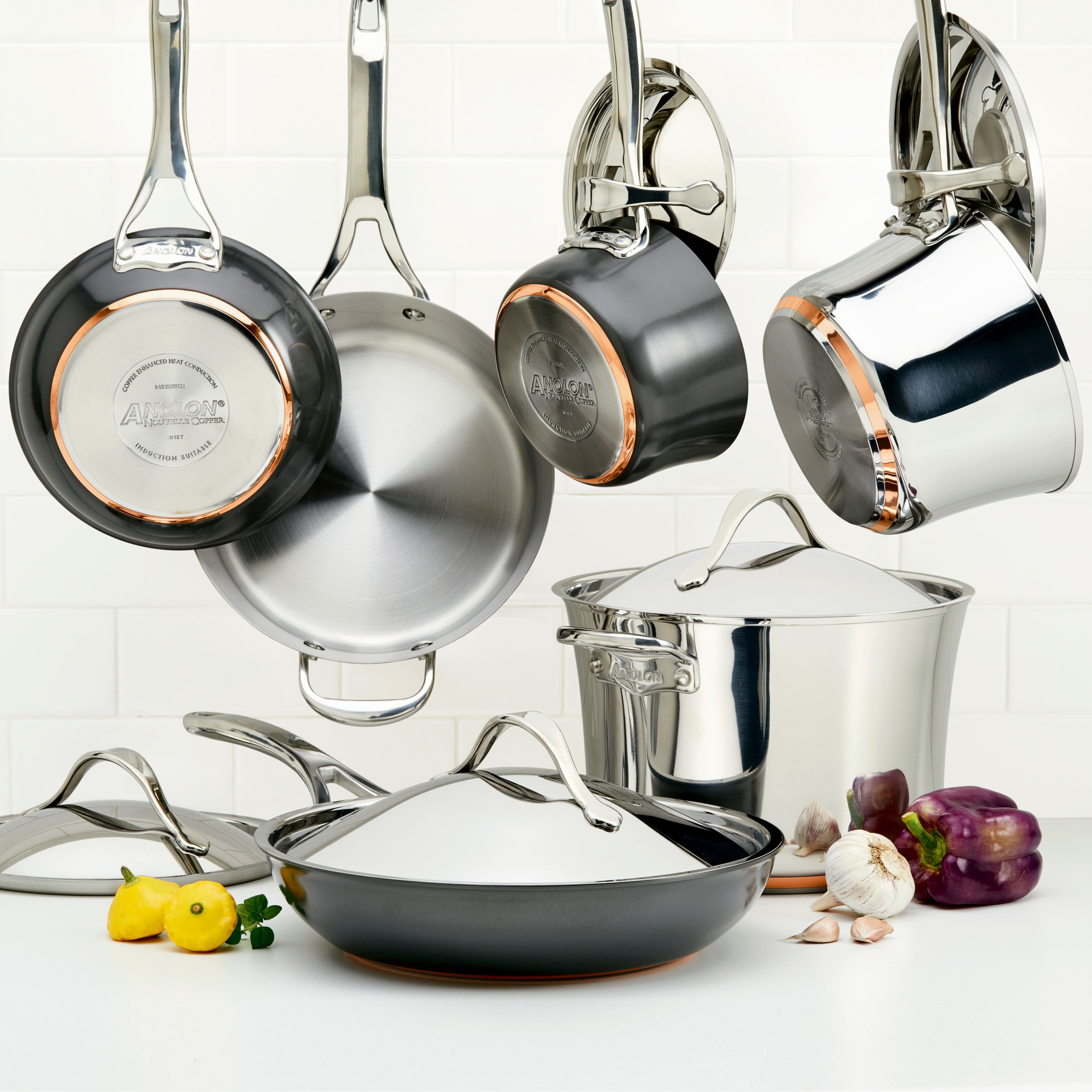 Anolon Nouvelle 11 Piece Non Stick Cookware Set