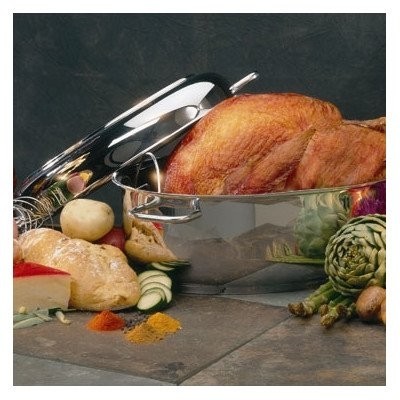 Camerons 17.75 in. Stainless Steel Roasting Pan