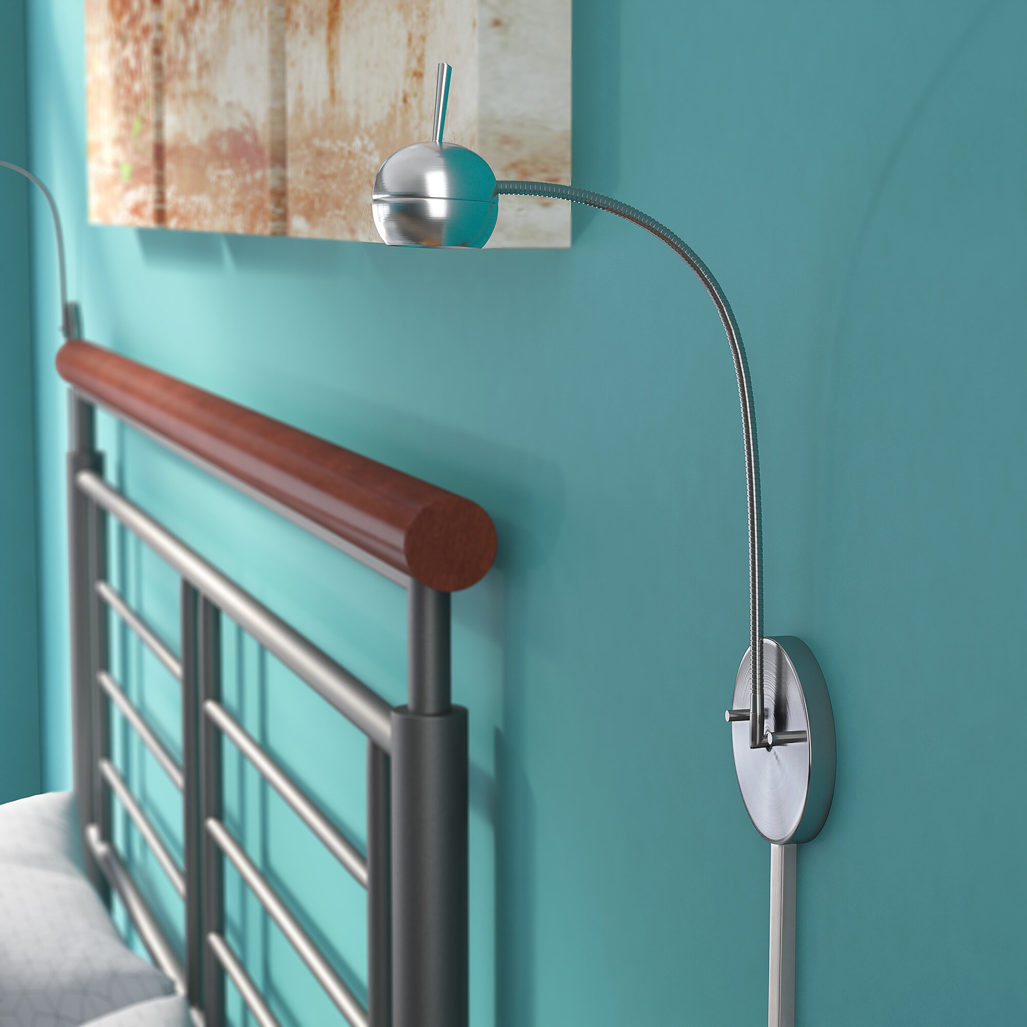 Deepraj 1-Light LED Swing Arm Lamp