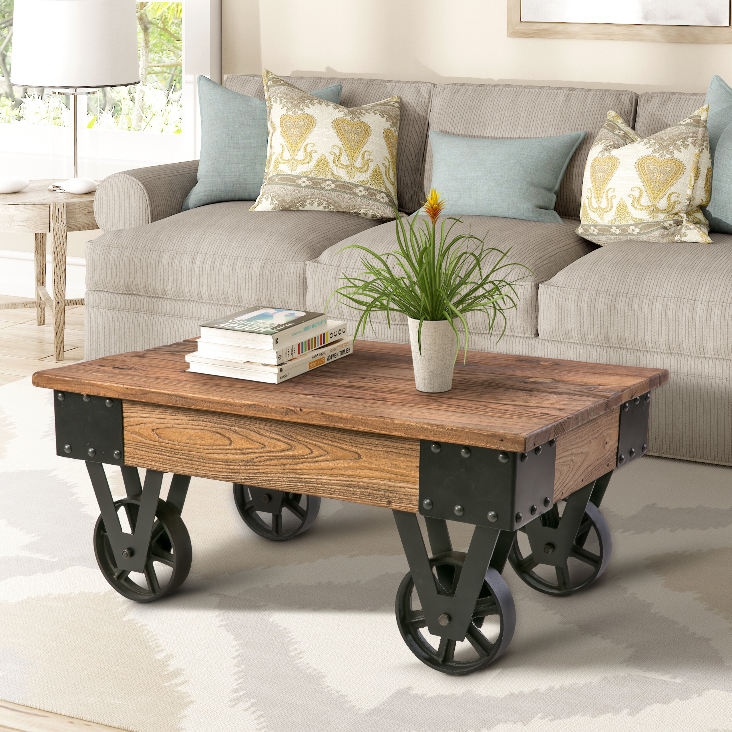 Deon Wheel Coffee Table