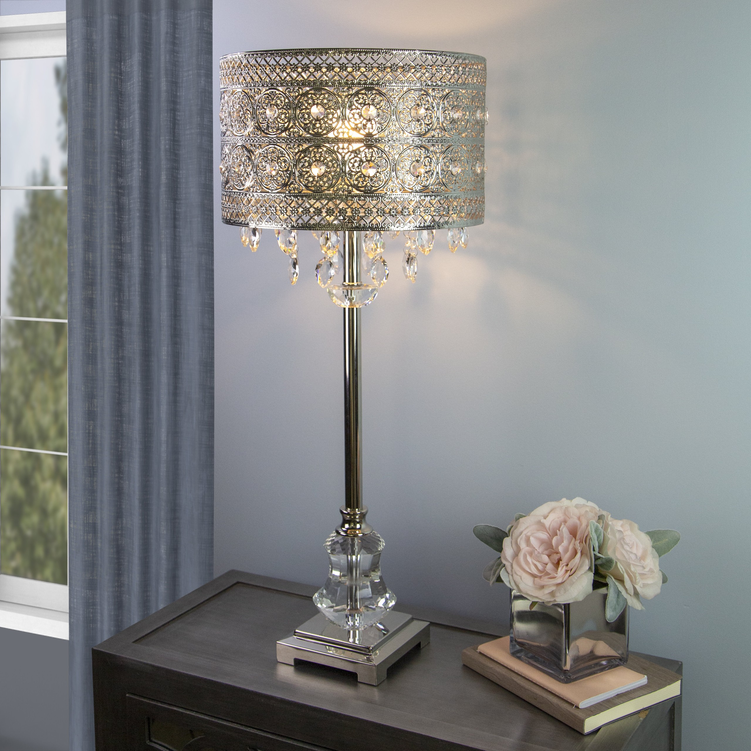 Filkins Metal Shade 26" Buffet Lamp