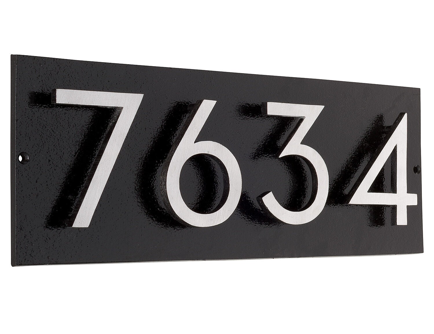 Floating One Line Wall Address Plaque