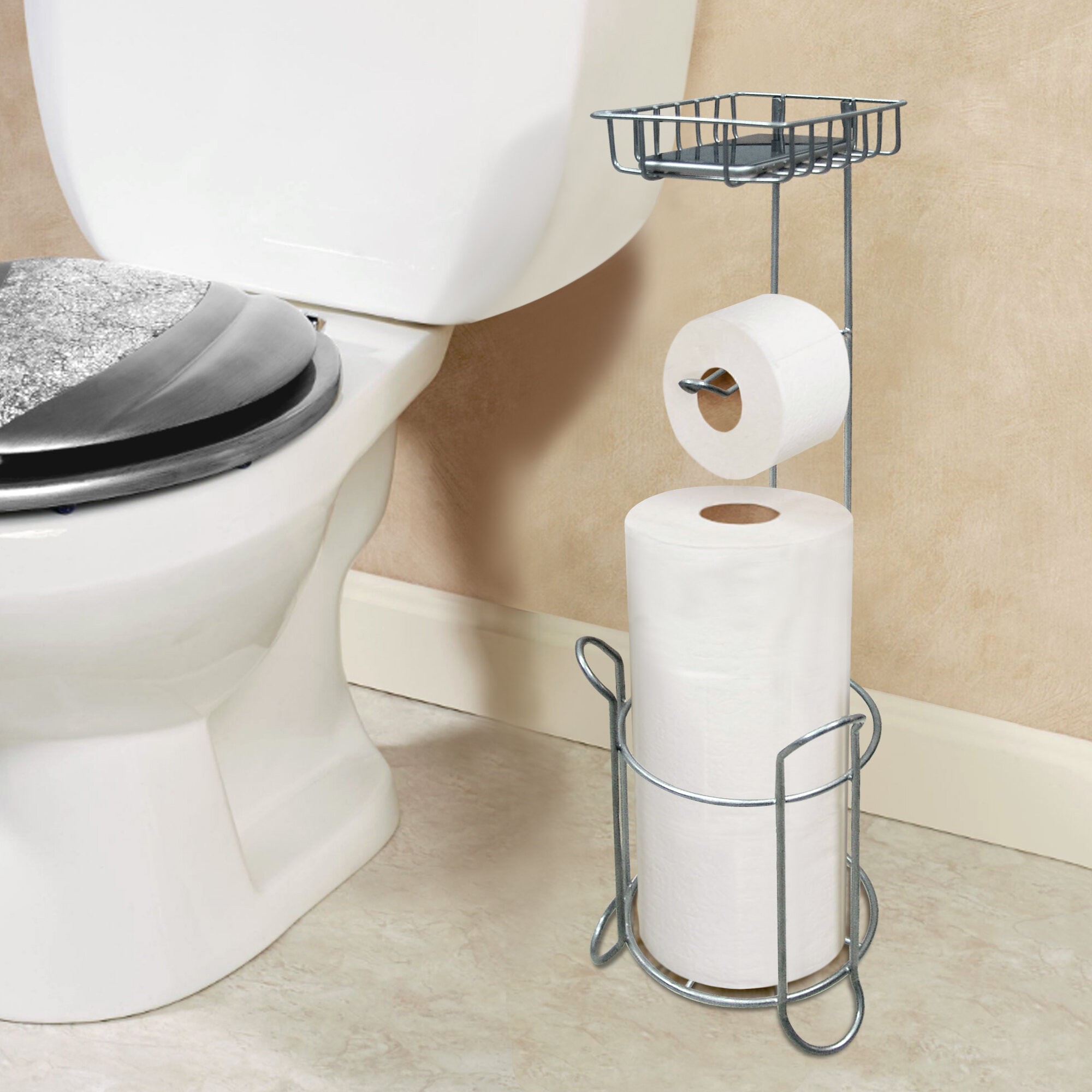 Free Standing Toilet Paper Holder