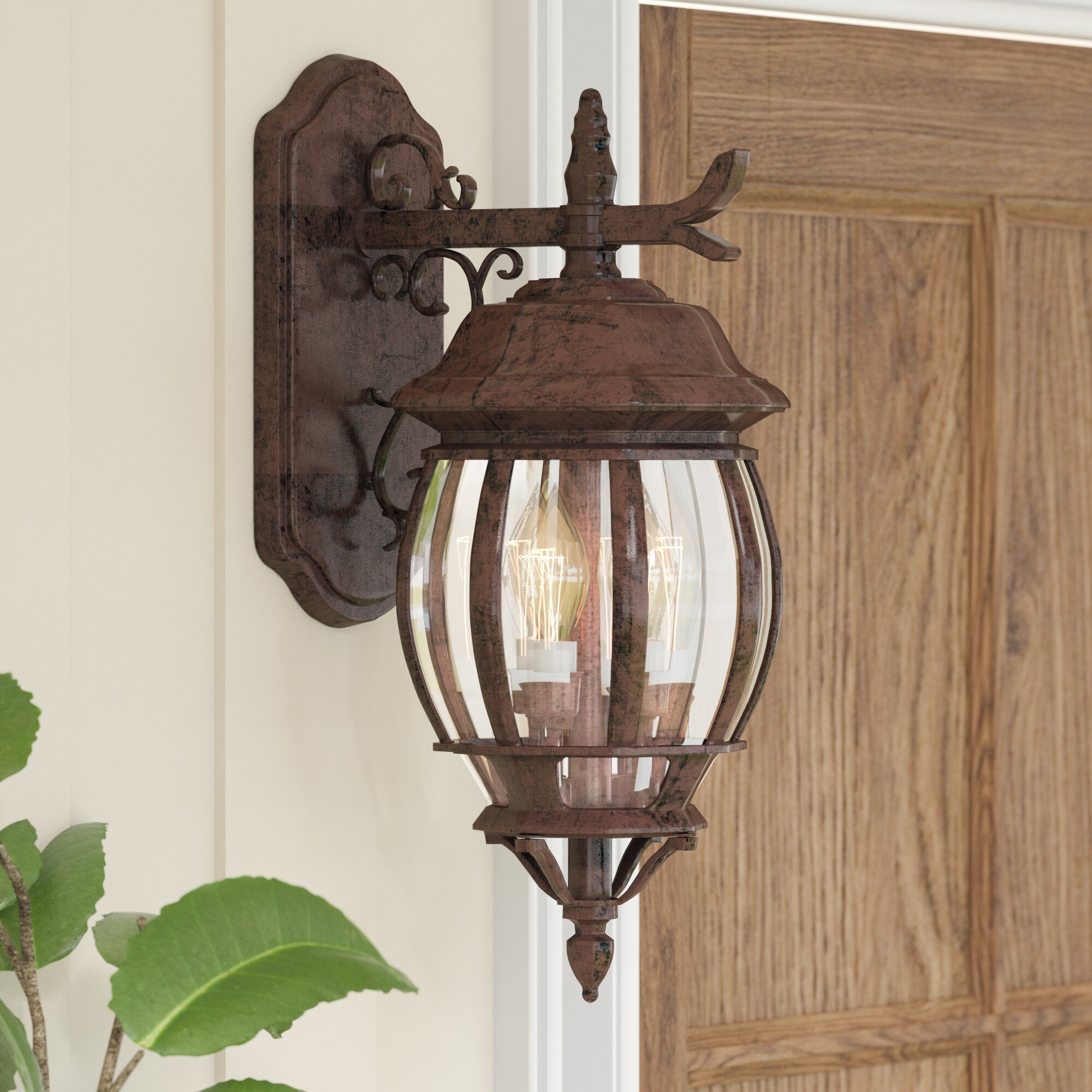 Gillian 3-Light Outdoor Wall Lantern