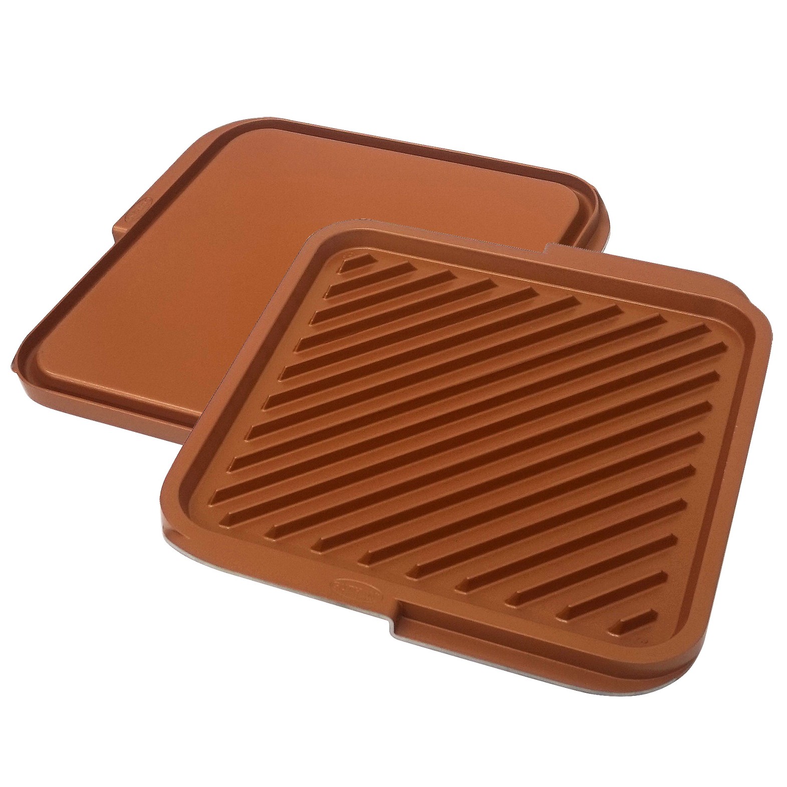 Gotham Steel Aluminum Non-Stick Reversible Grill and Griddle Pan
