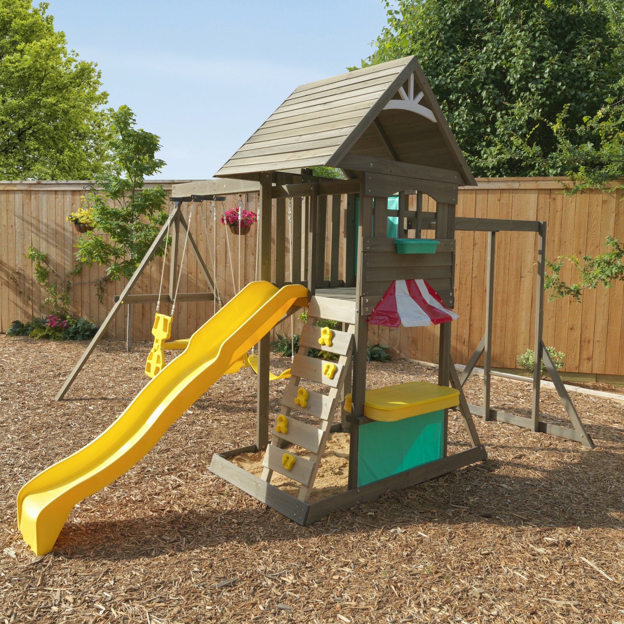 Hampton Wooden Swing Set