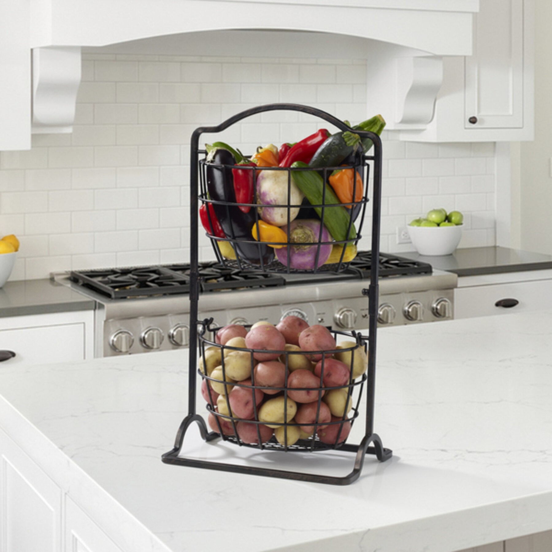 Harbor Mini Countertop Fruit Metal Basket