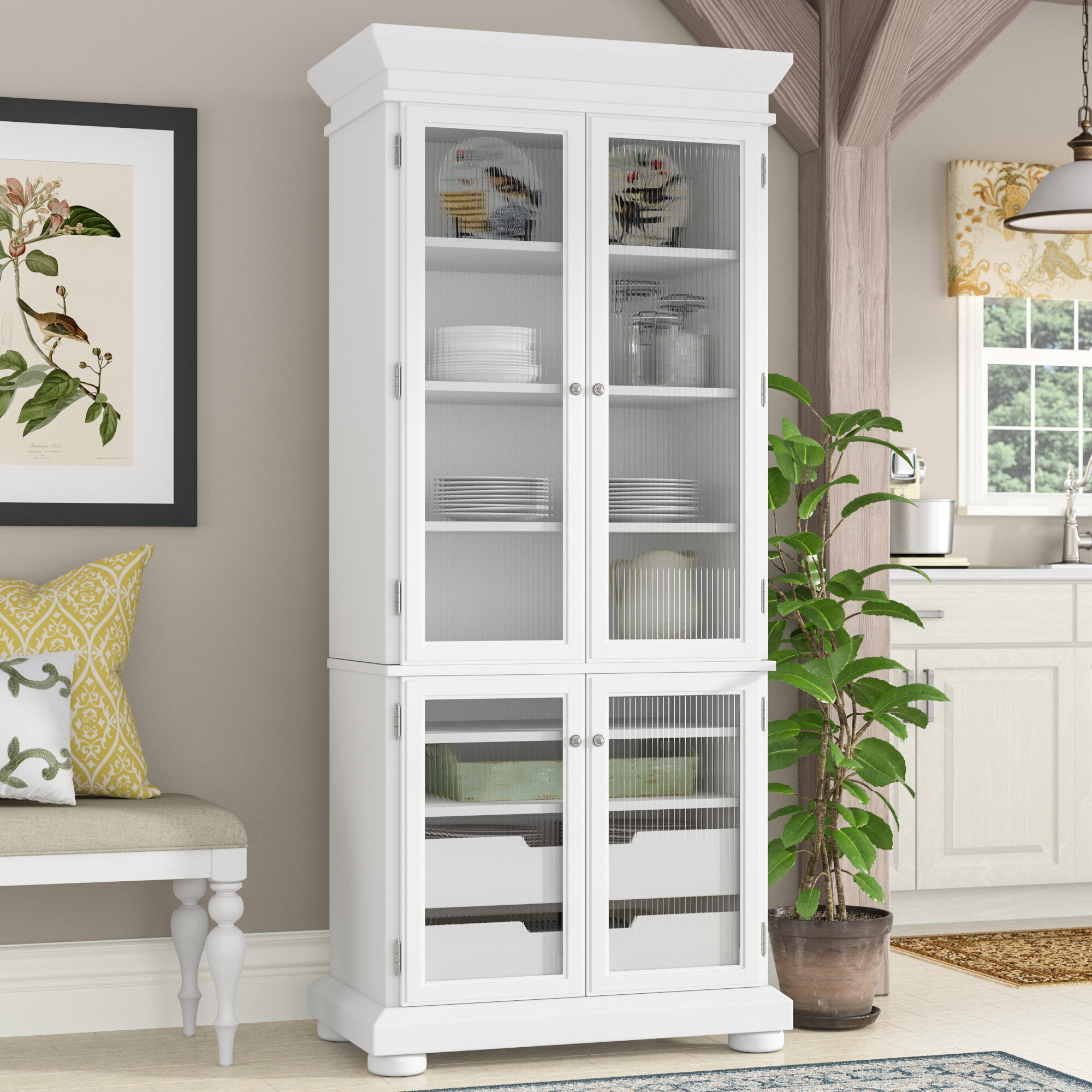 Hedon 75" Kitchen Pantry