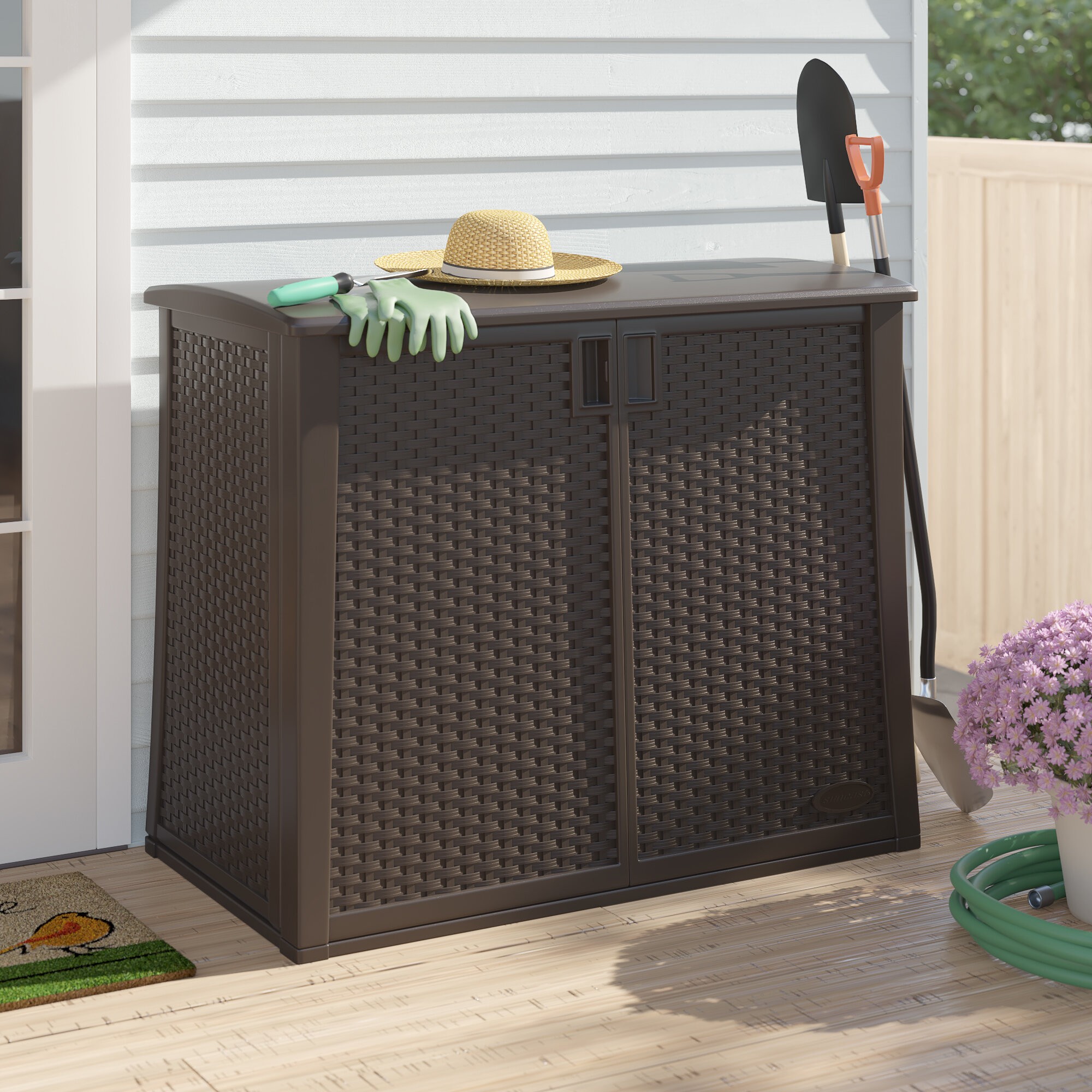 Java Outdoor Storage 97 Gallon Resin Cabinet
