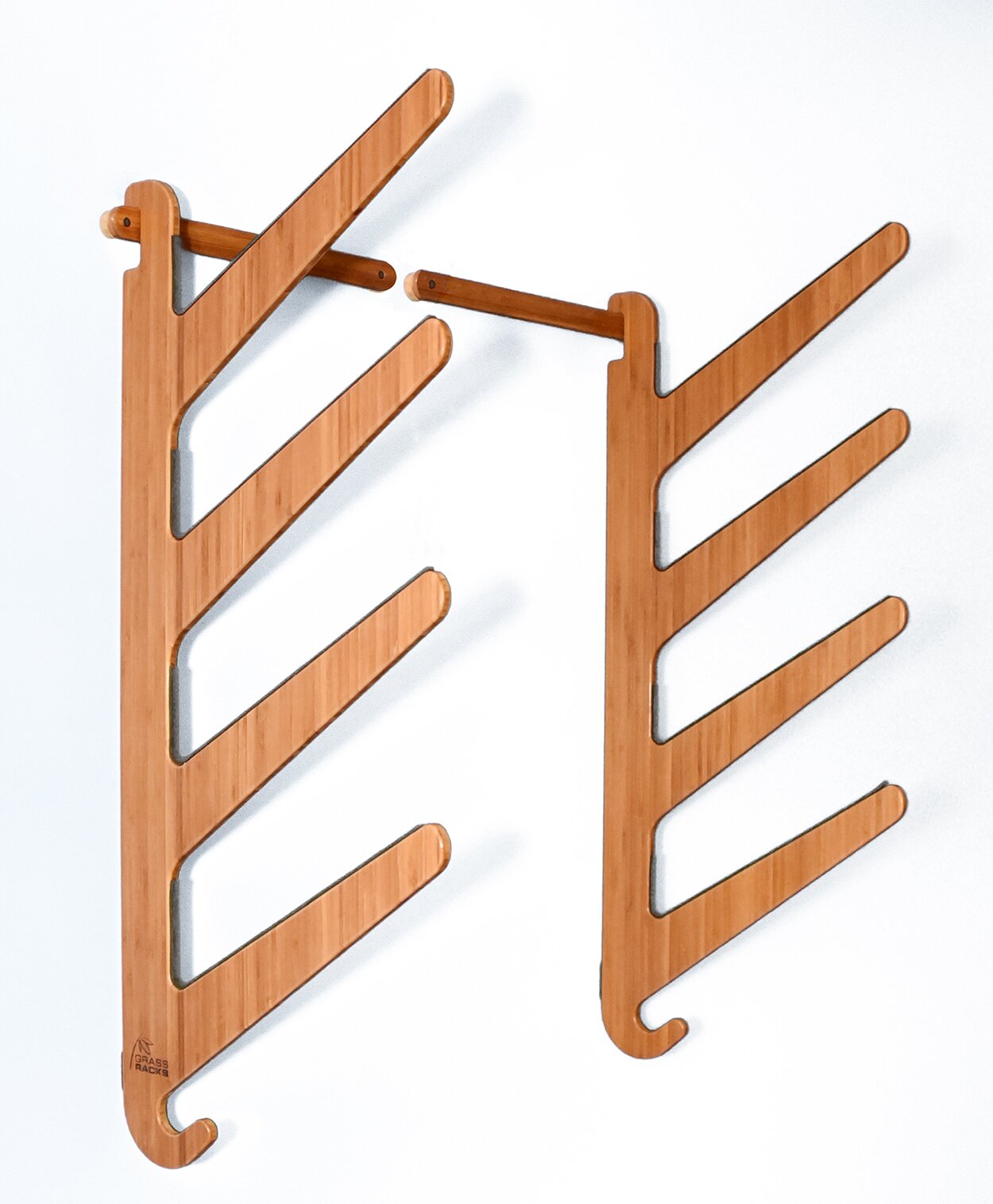 Kaua'i Quad Bamboo 4 Surfboard Wall Mounted Rack