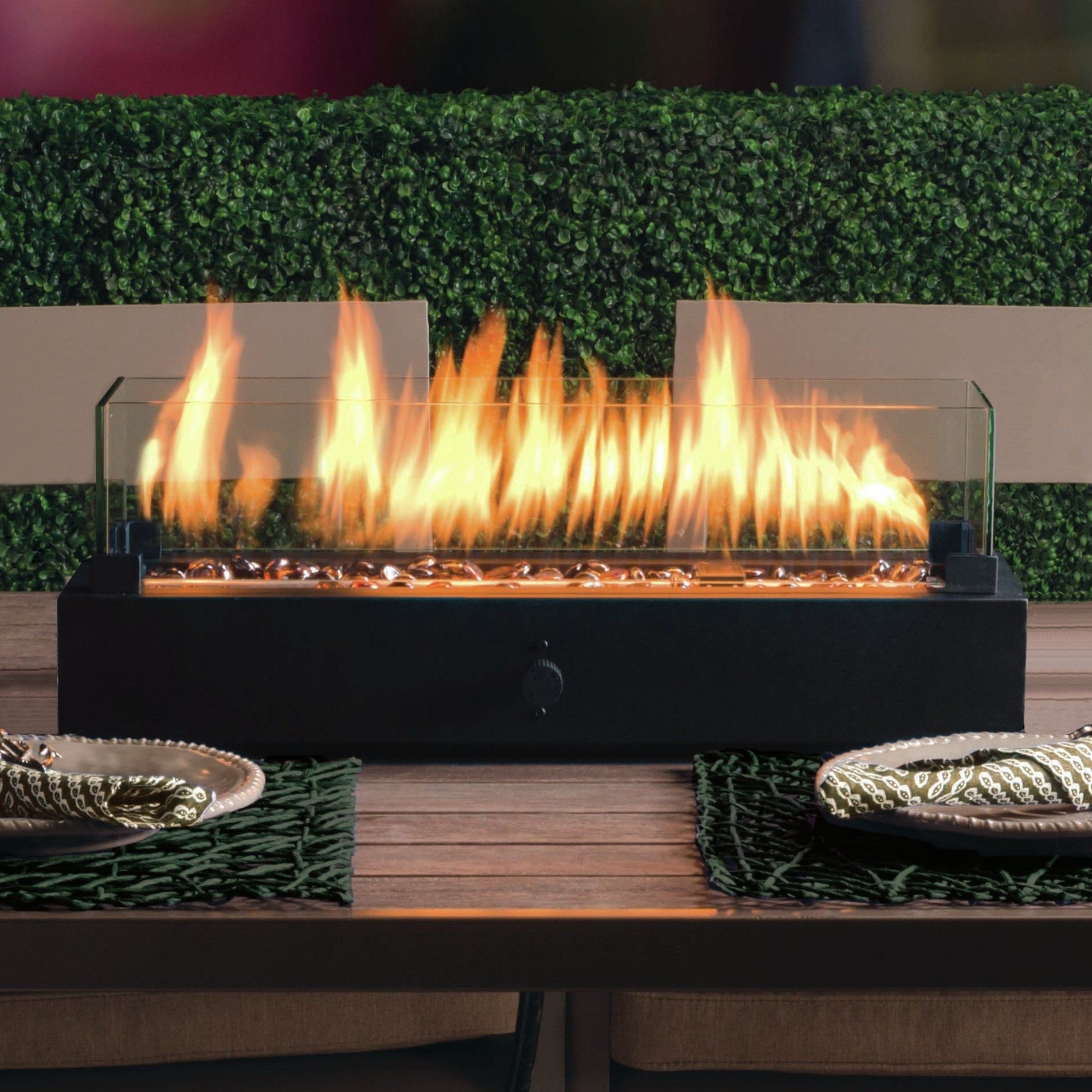 Lara Steel Propane Tabletop Fireplace