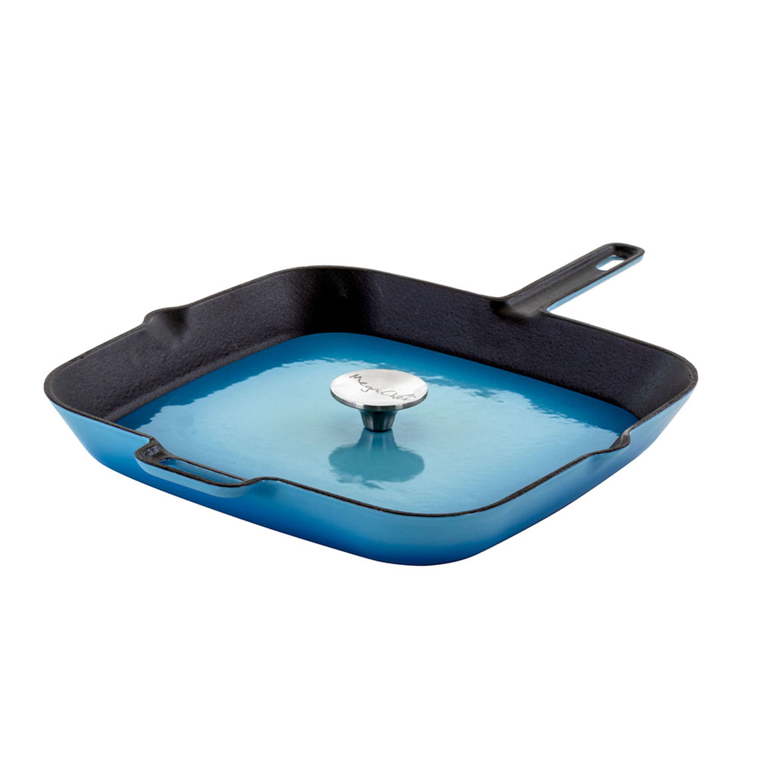Mega Chef 17.5 in Cast Iron Non-Stick Grill Pan