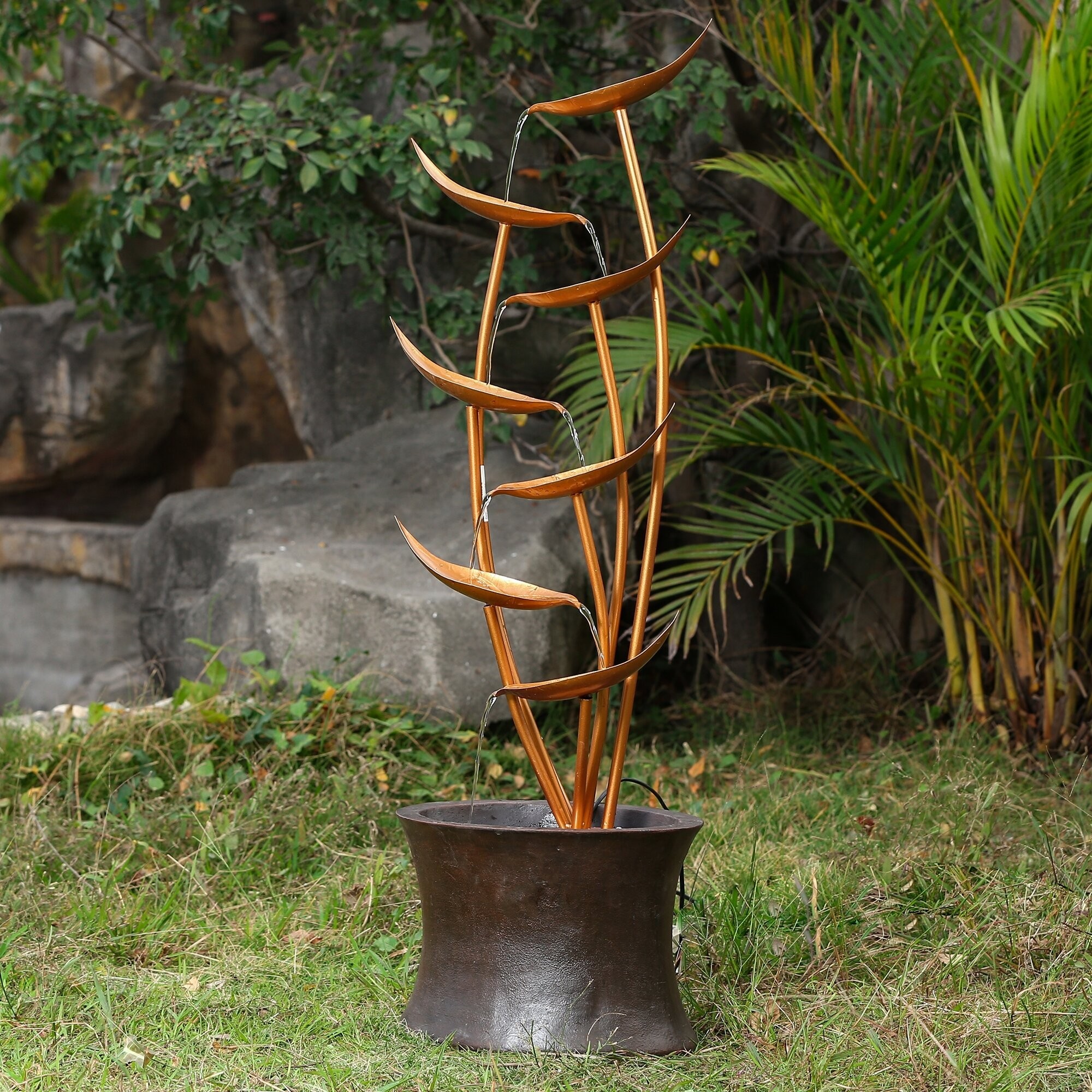 Metal Rain Forest Fountain