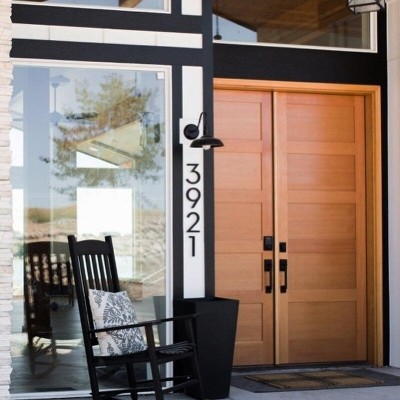 Minimalist Modern Floating House Number