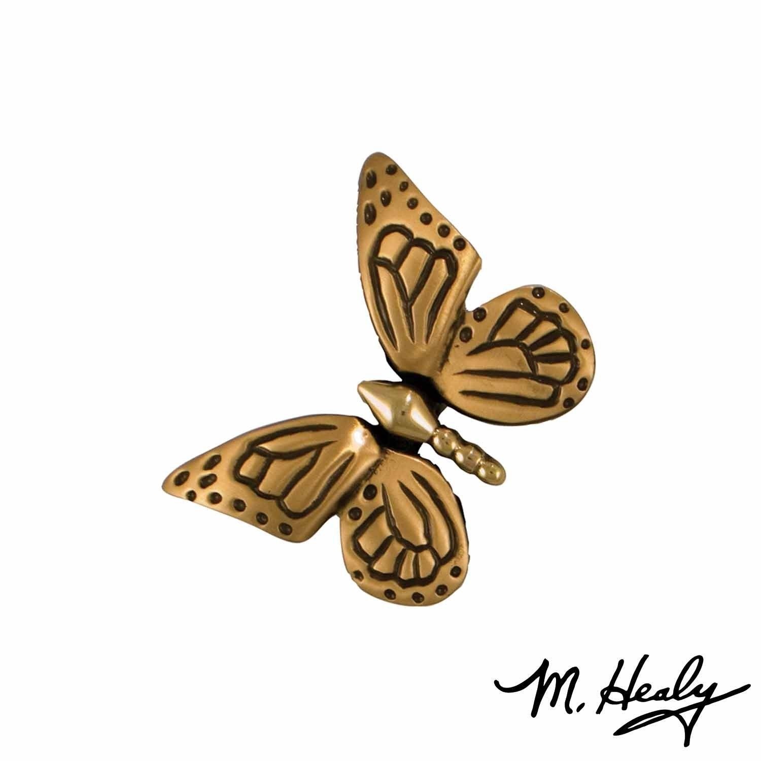 Monarch Butterfly Push Button