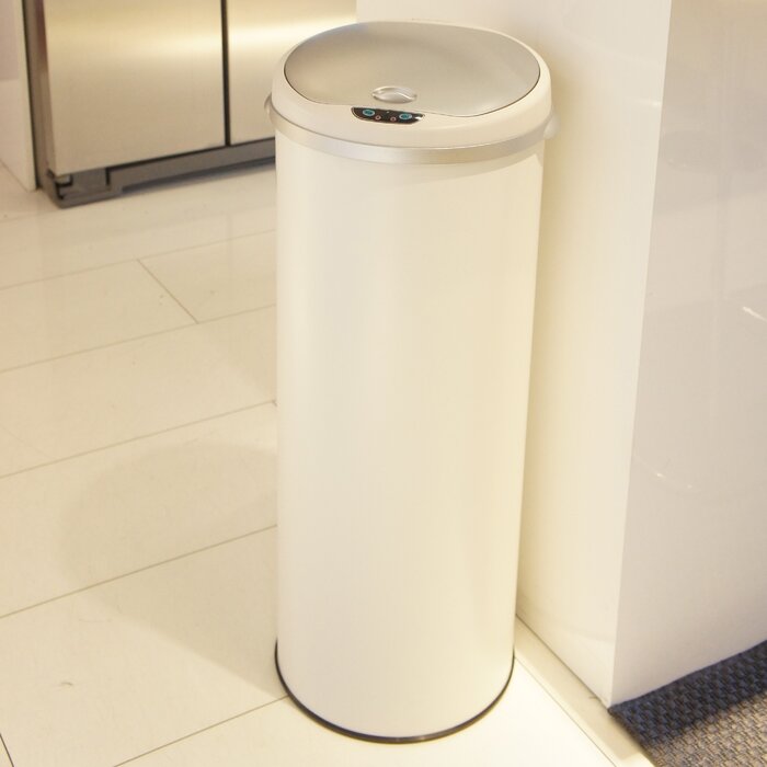 Motion Sensor Metal 13 Gallon Trash Can