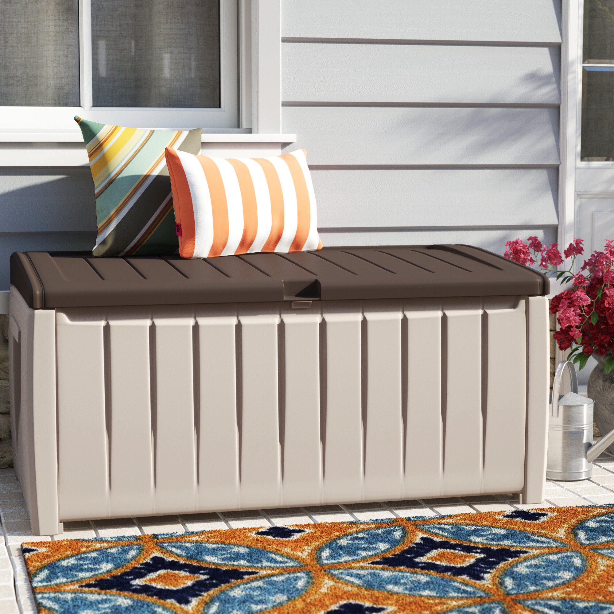 Novel 90 Gallon Plastic Deck Box