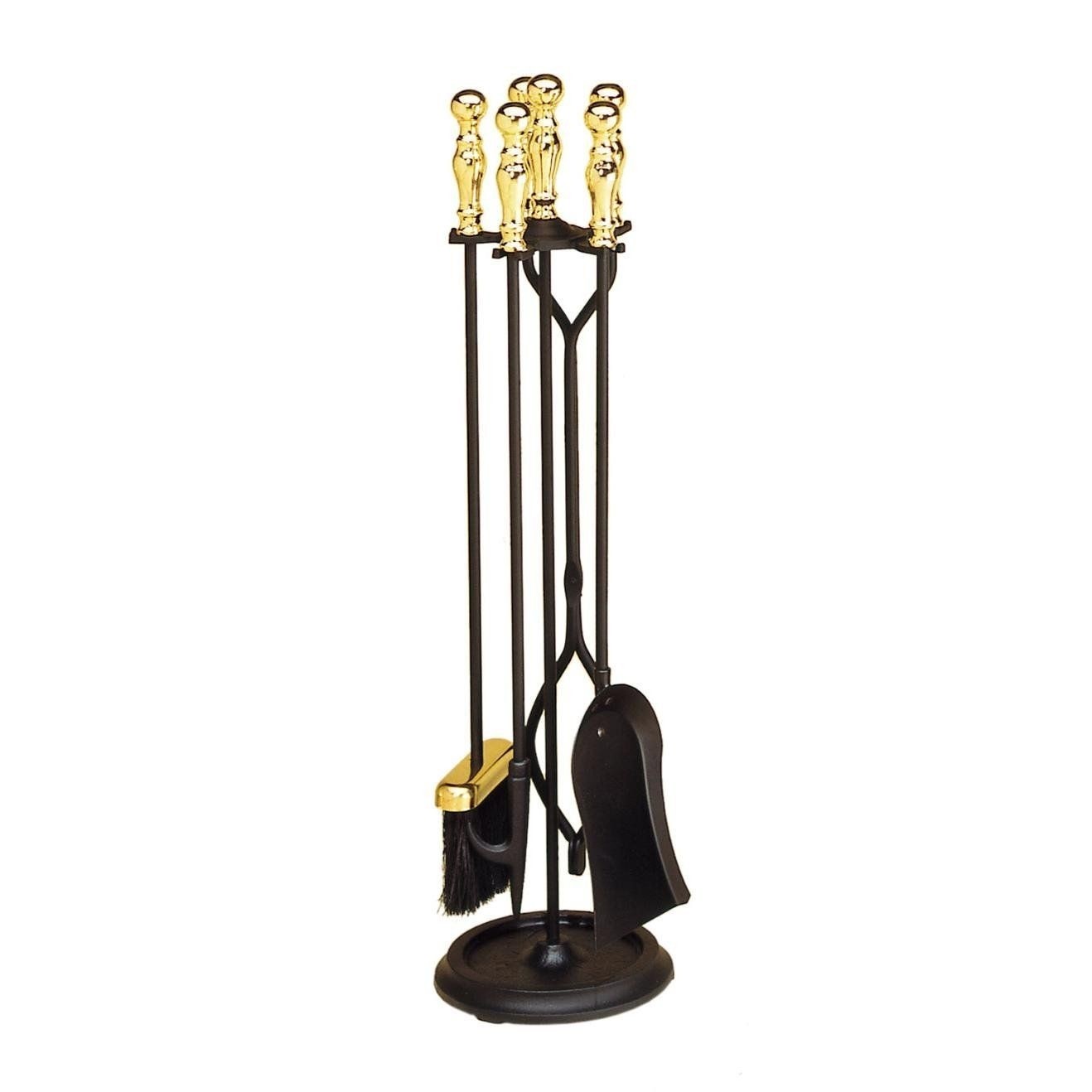 Odriscoll 4 Piece Round Base Fireplace Tool Set