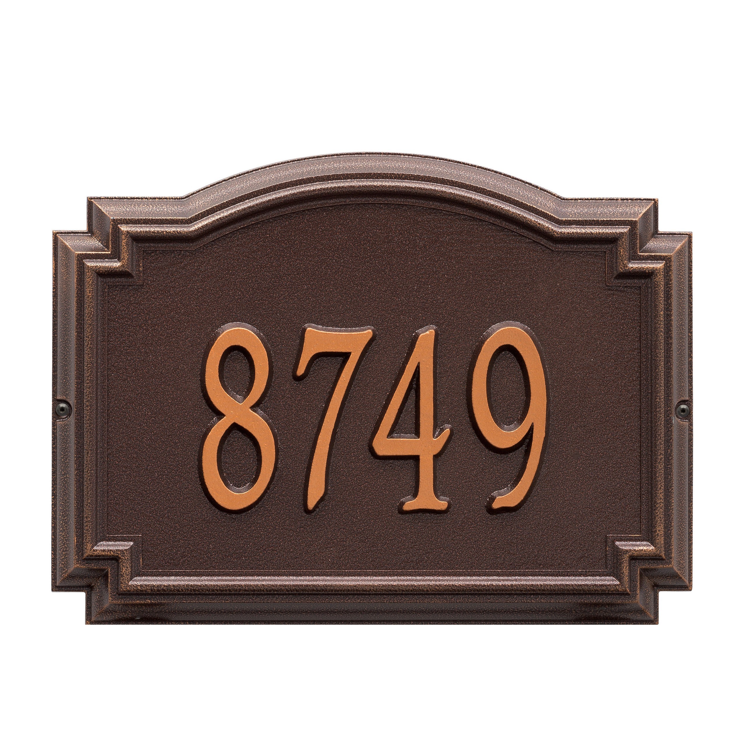 One Line Wall Address Plaque