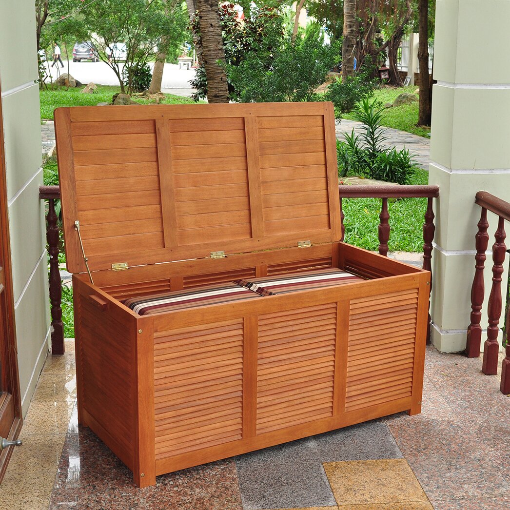 Outdoor Eucalyptus Deck Box