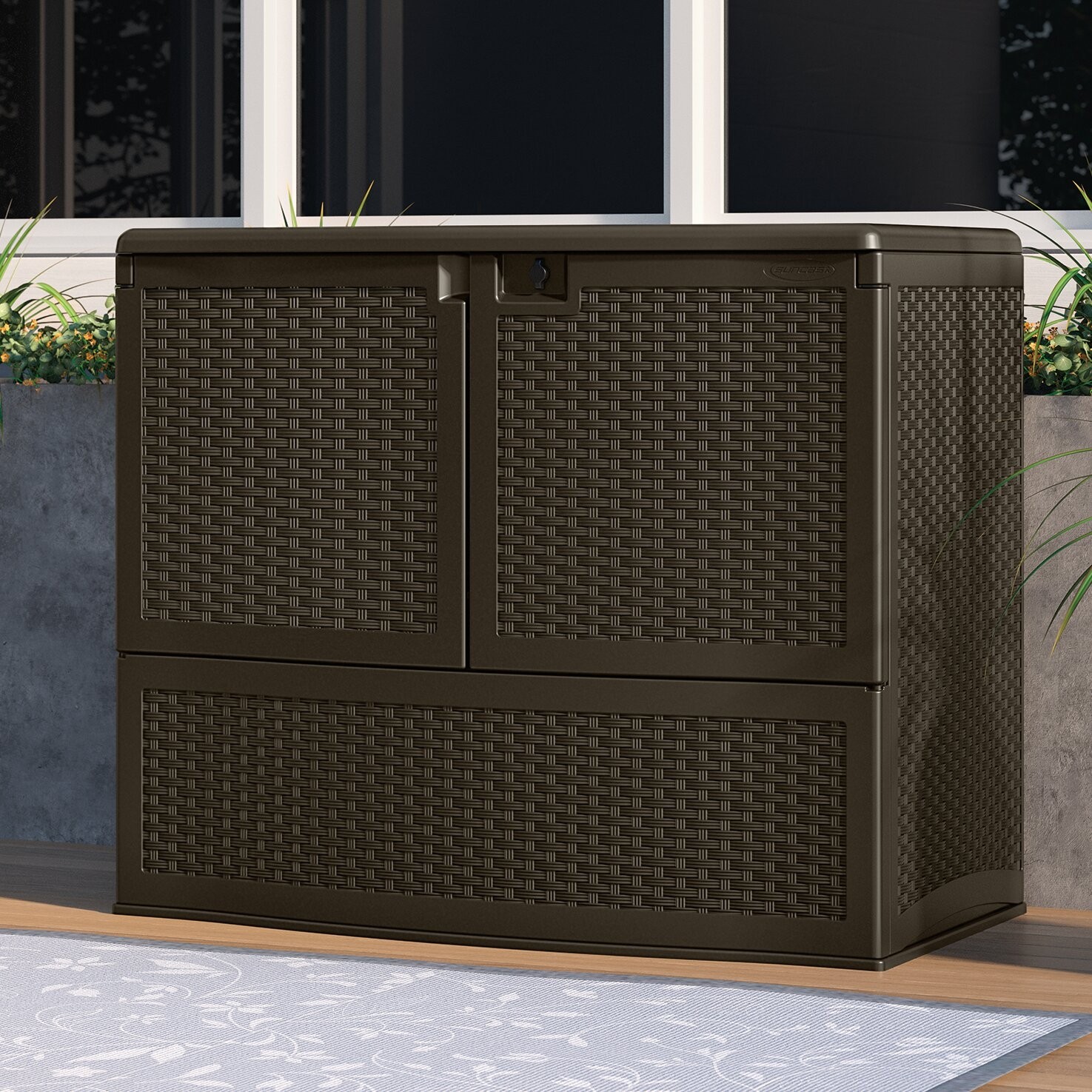 Outdoor Java 4 ft. W x 2 ft. 7 in. D Horizontal Storage Shed