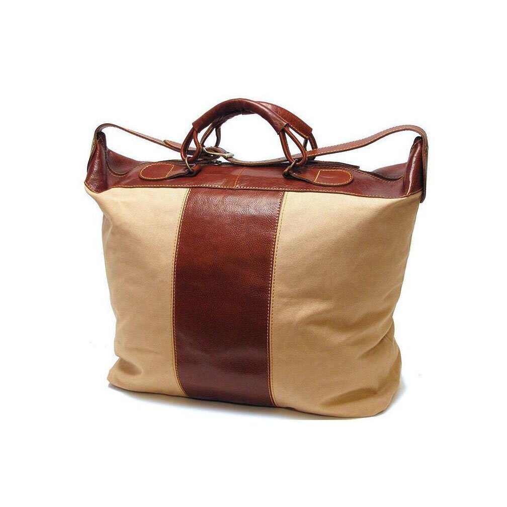 Piana 18" Travel Duffel with Leather Trim