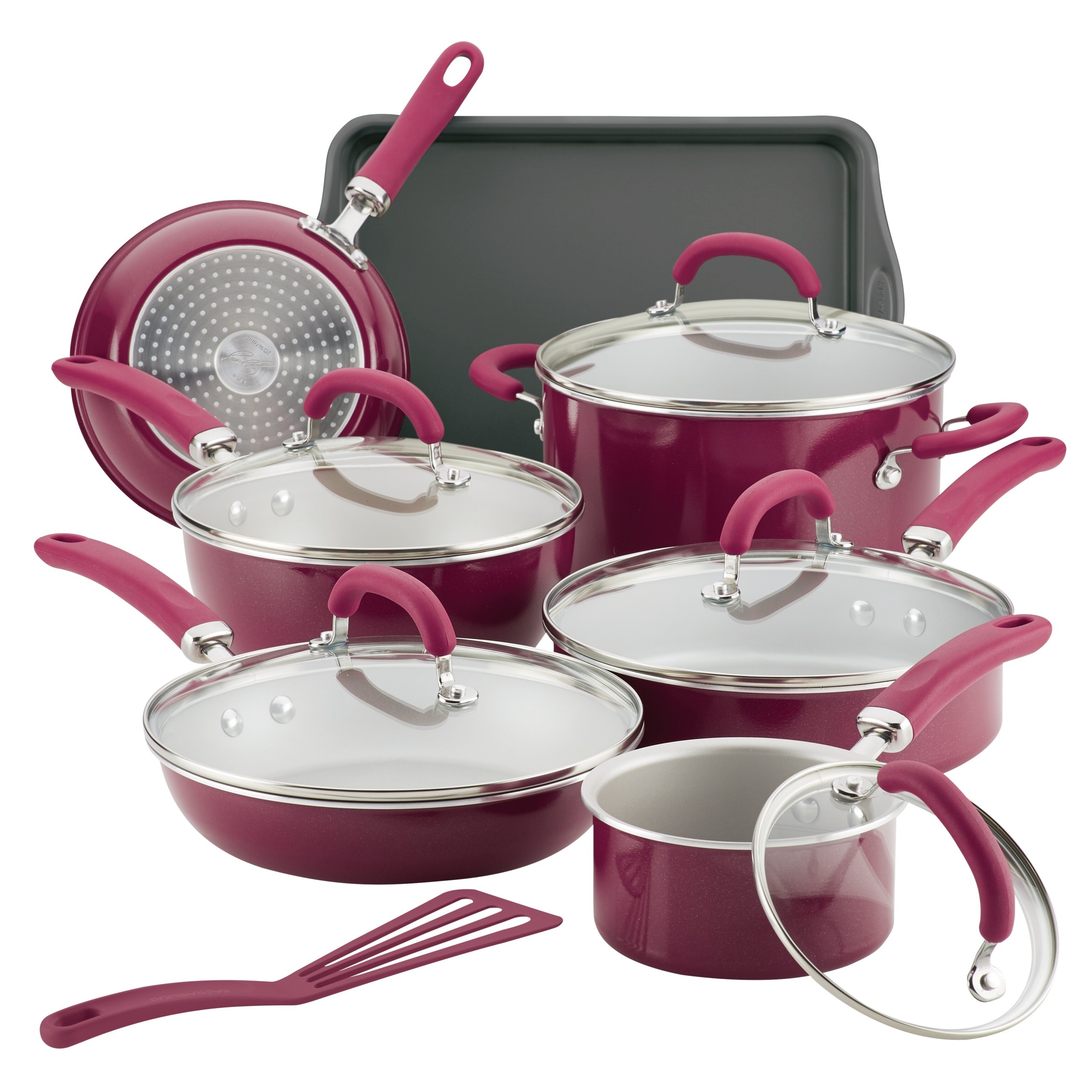 Rachael Ray Create Delicious 13 Piece Aluminum Non Stick Cookware Set
