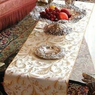 Rockport Damask Design Table Runner