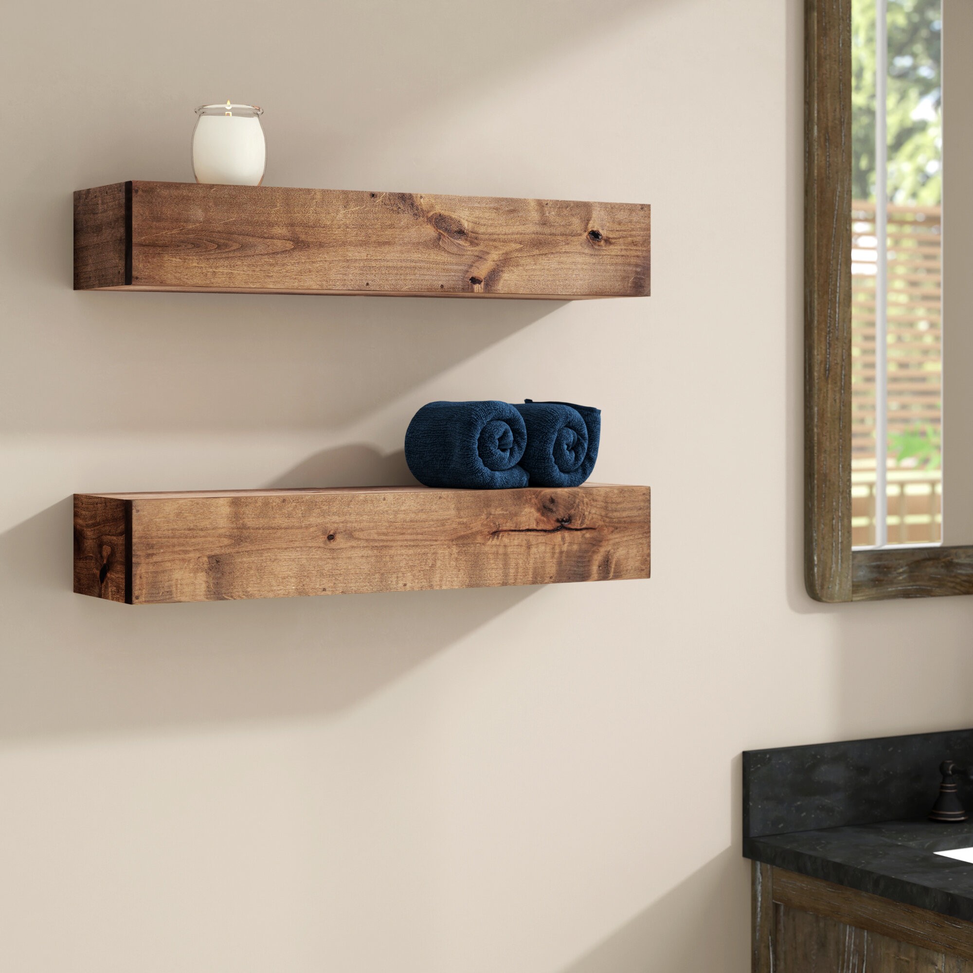 Samara 2 Piece Wall Shelf Set (Set of 2)