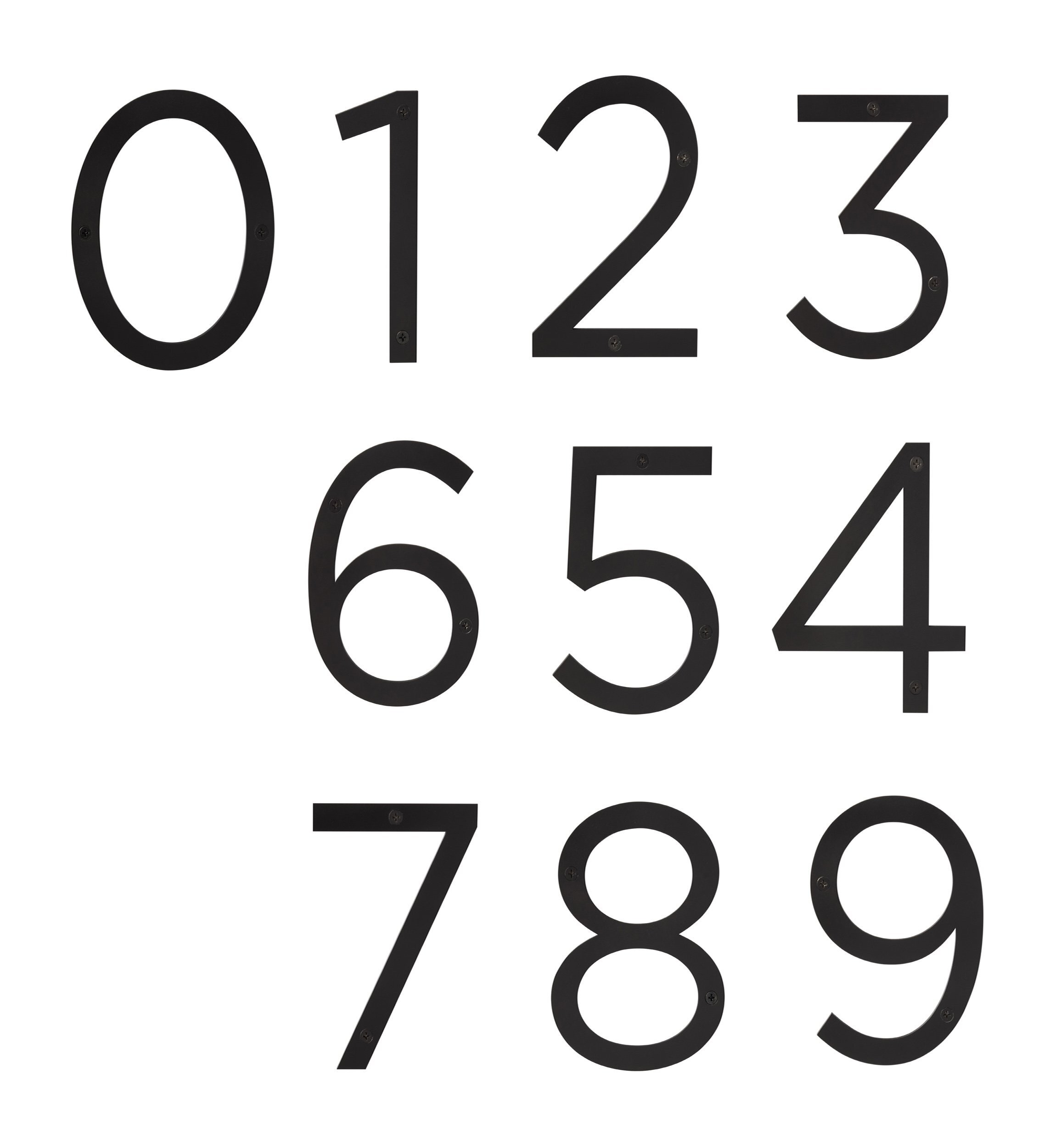 Six Inch Surface Mount House Number
