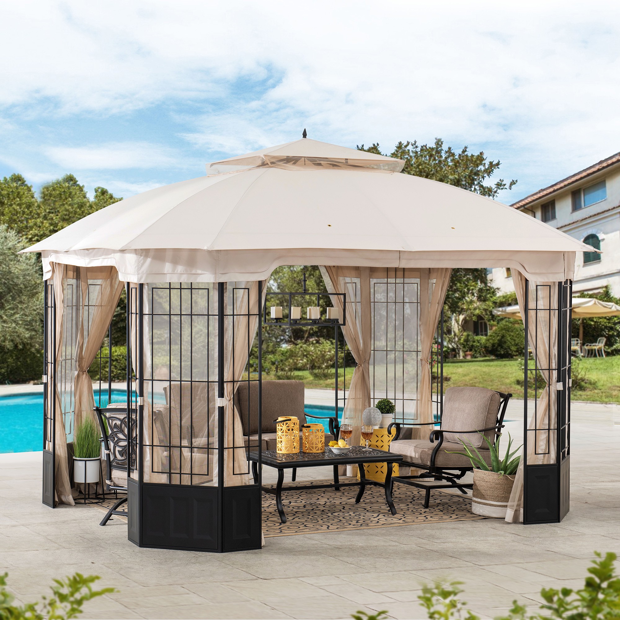 Swifton 12 Ft. W x 10 Ft. D Steel Patio Gazebo