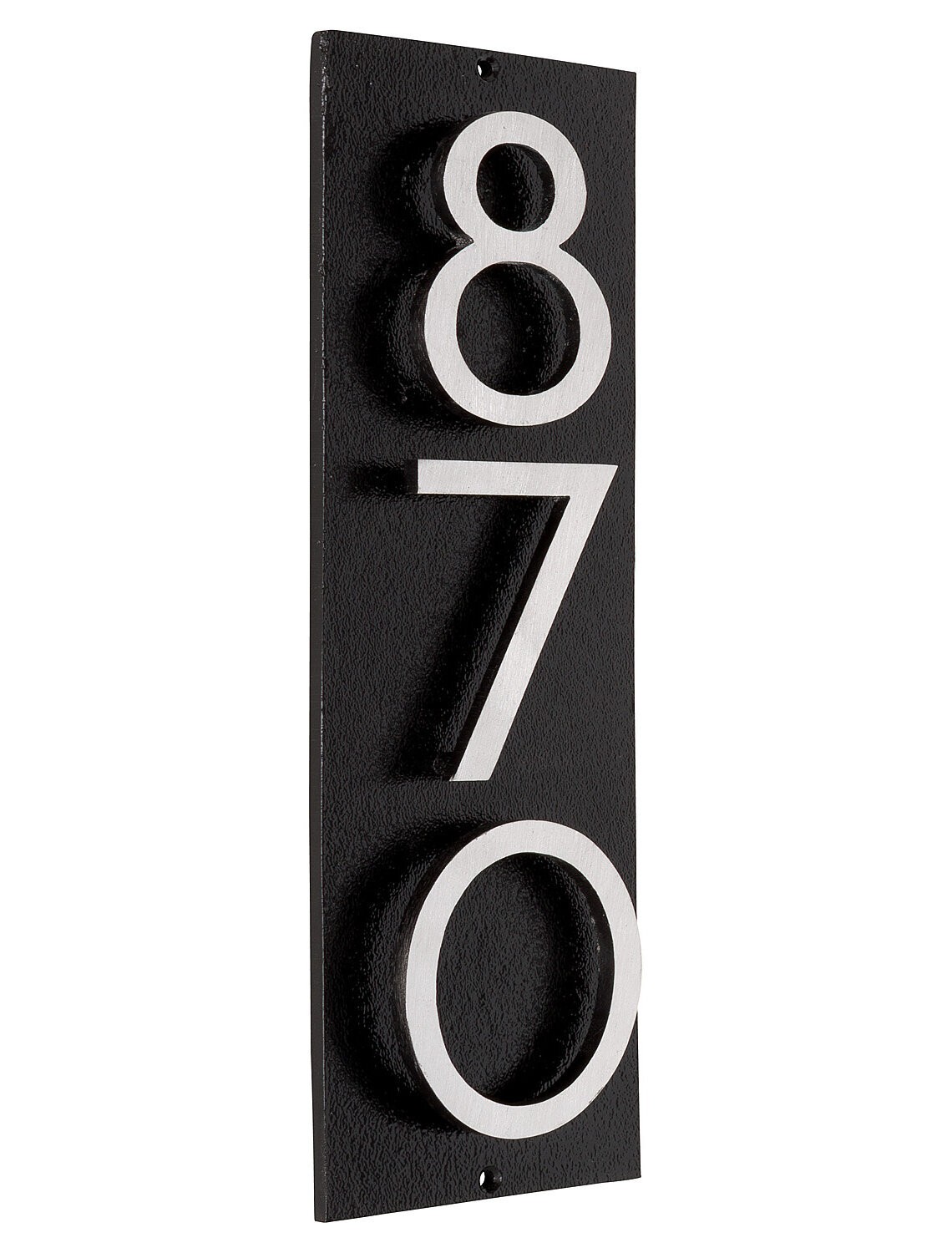 Vertical Floating Wall Address Plaque