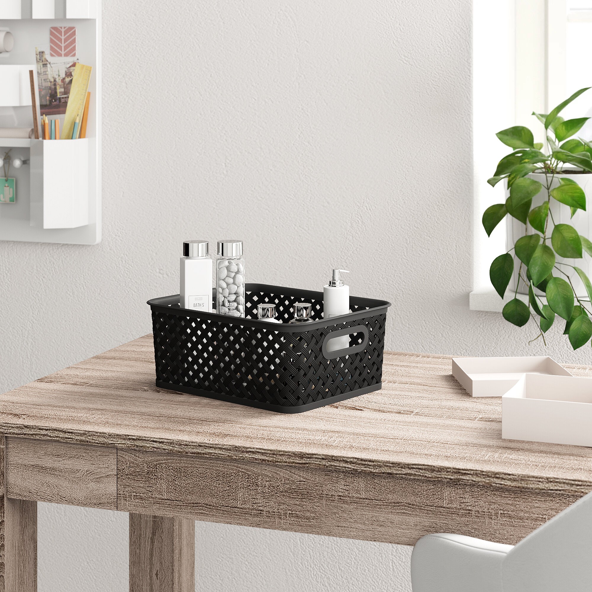 Wicker Plastic Basket