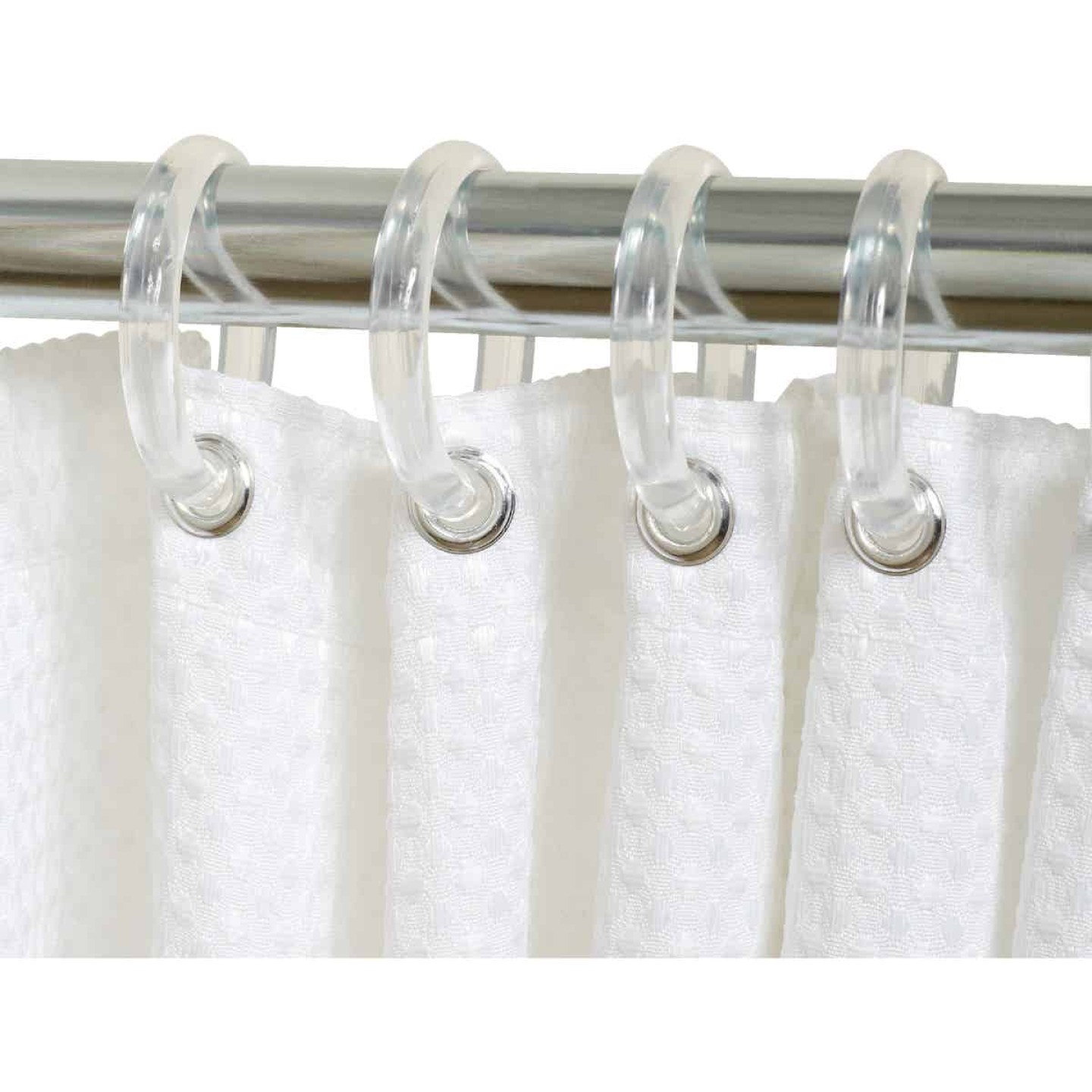 Zenna Home Decorative Ball Circle Shower Curtain Hook (Set of 12)