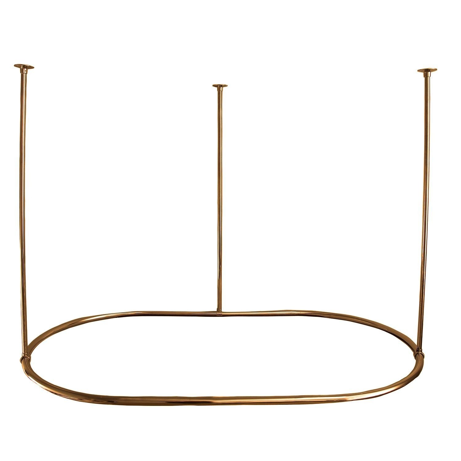 60" L Adjustable Fixed Shower Curtain Rod