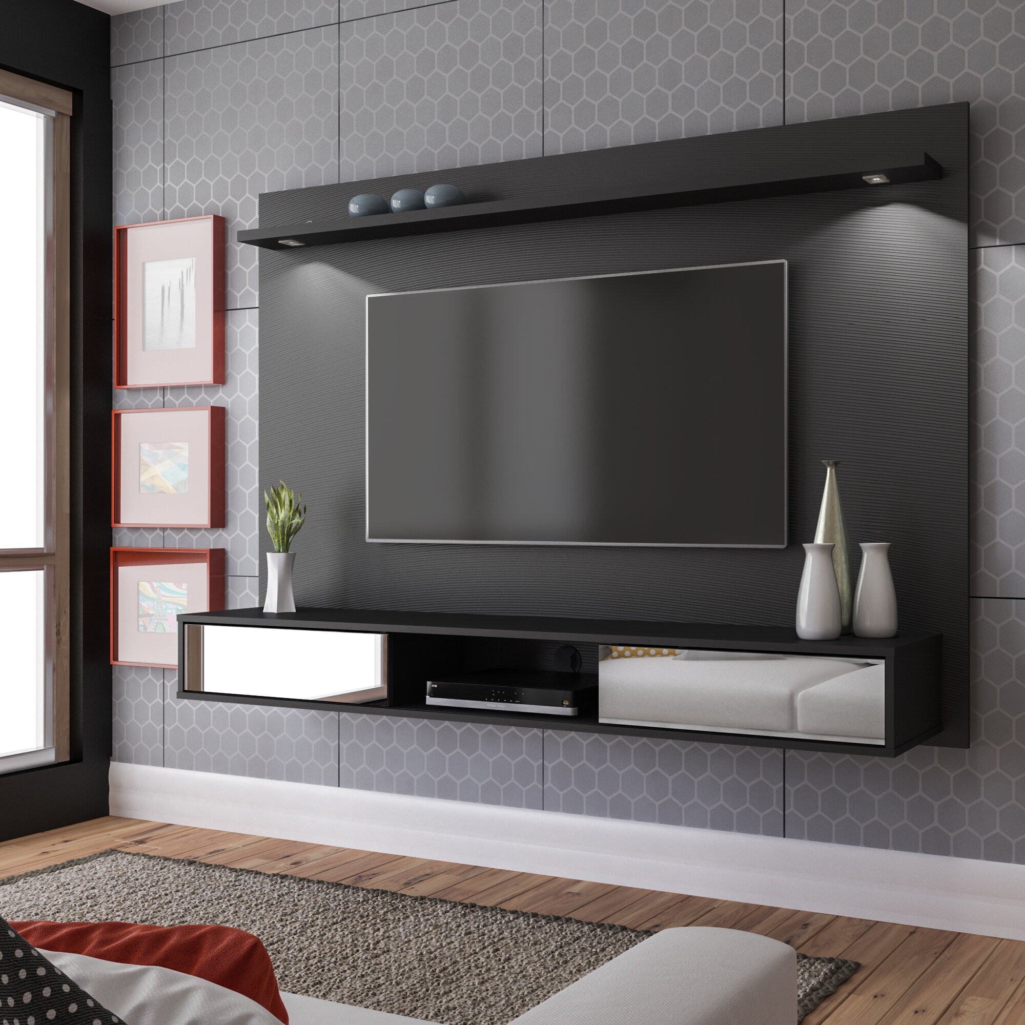 Arystan Floating TV Stand for TVs up to 60"