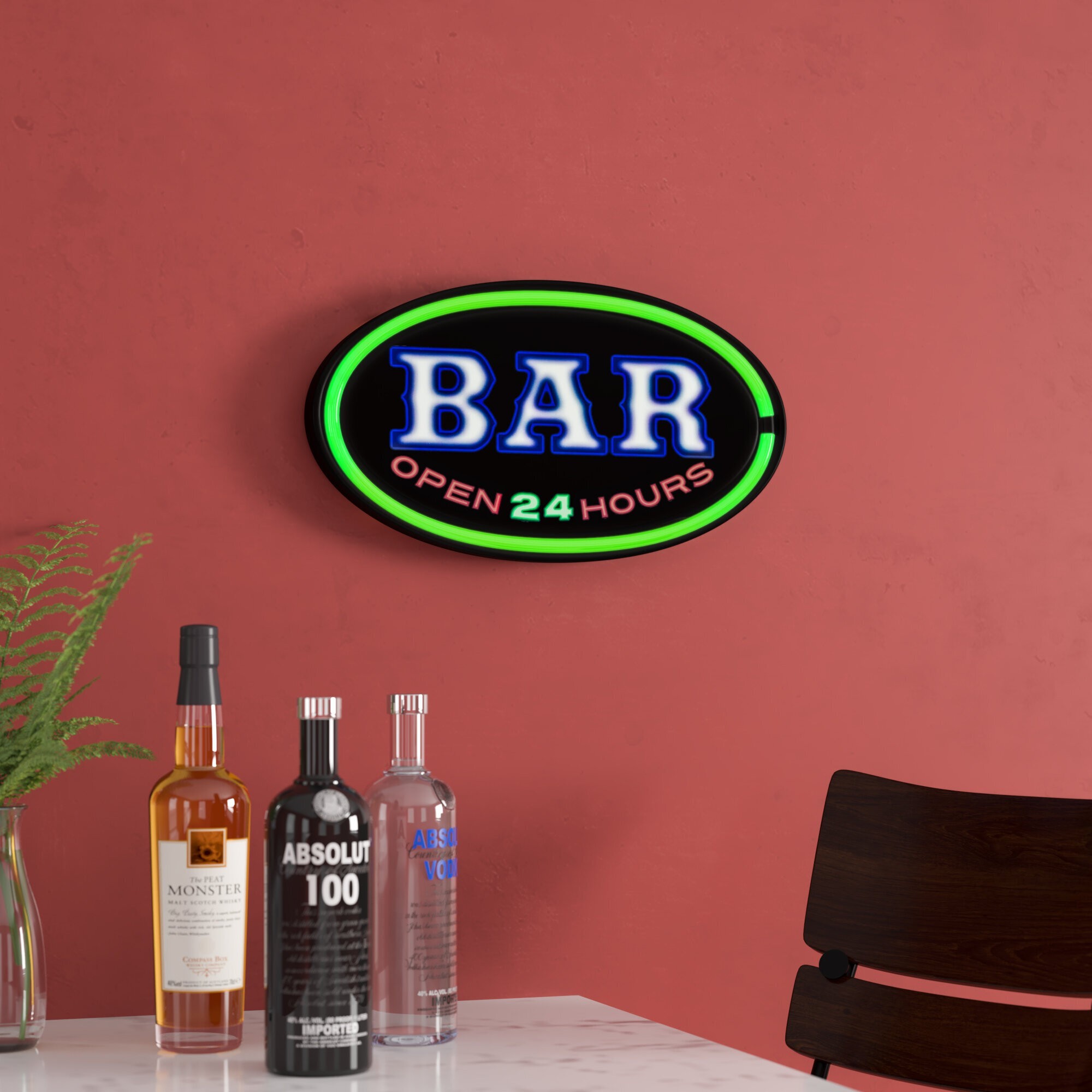 Bar LED Marquee Sign