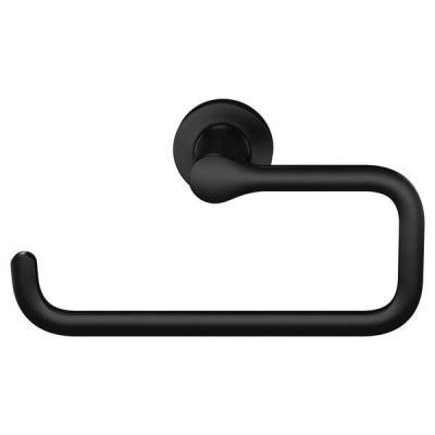 Black Modern Metal Open Towel Ring