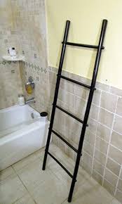 Black Simple Solid Wood Ladder