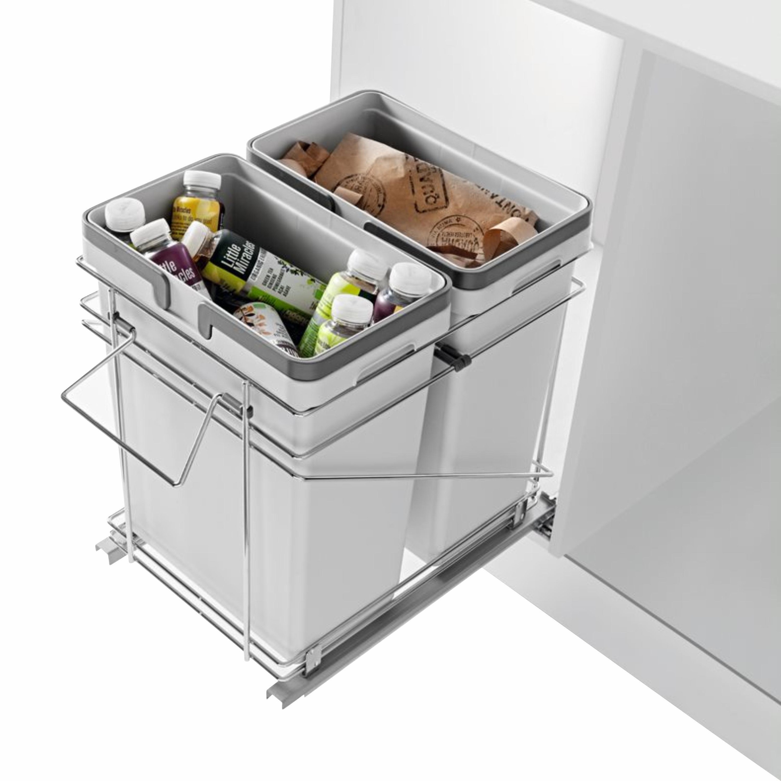 Blind Corner Cabinet with Trash Can