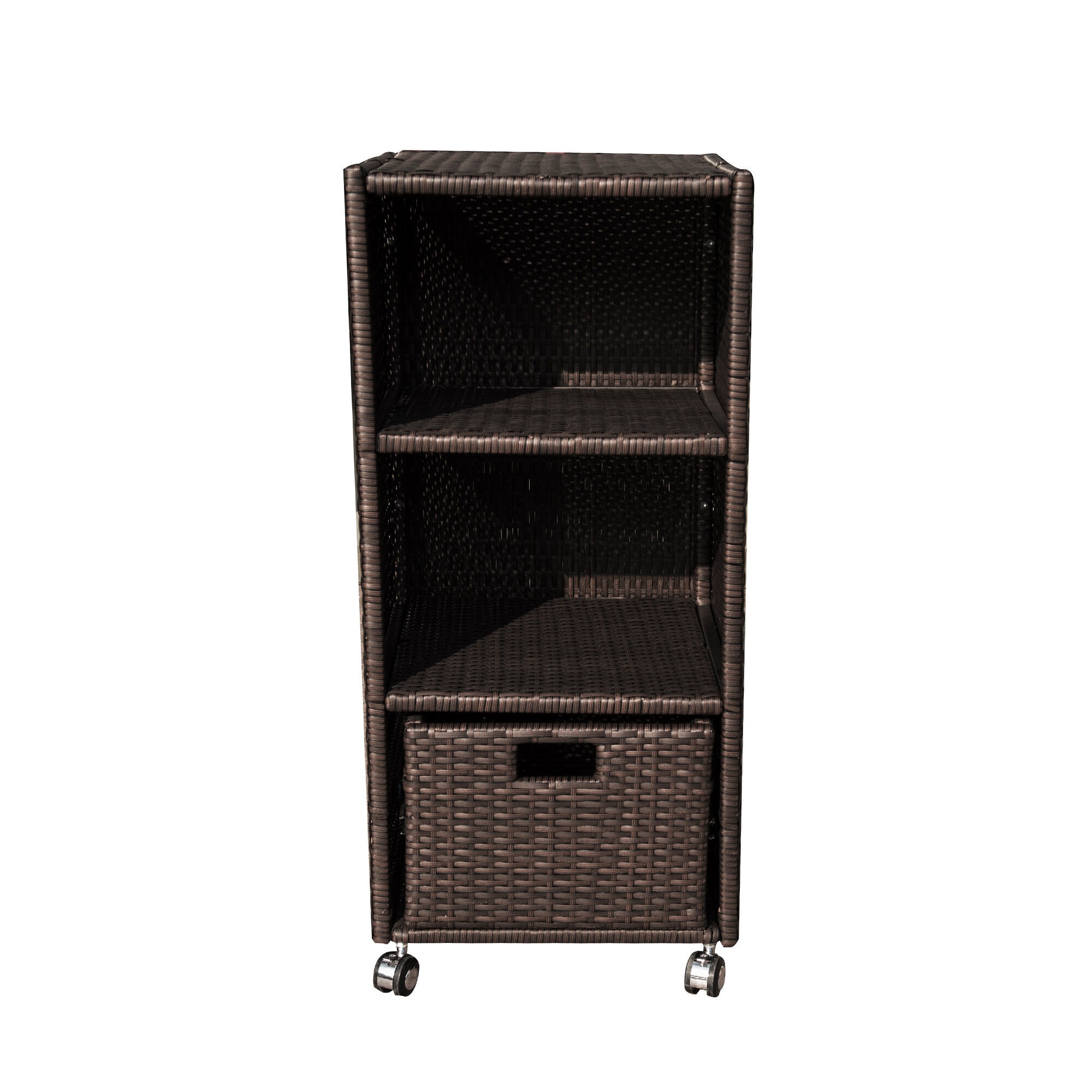 Brown Simple Wicker Towel Valet