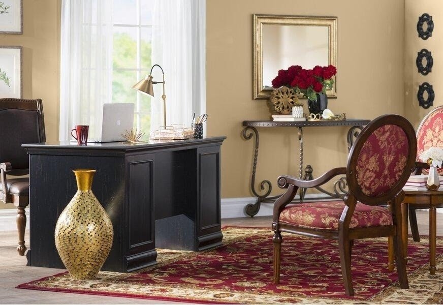 Burgundy and Gold Interior Design
