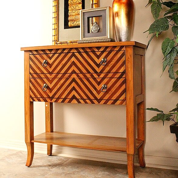 Chevron Drawer Accent Chest