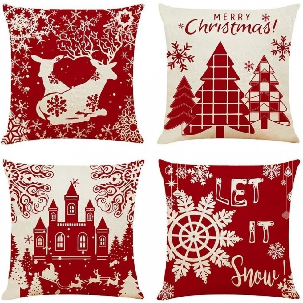 Christmas Decor Throw Pillow Case Covers
